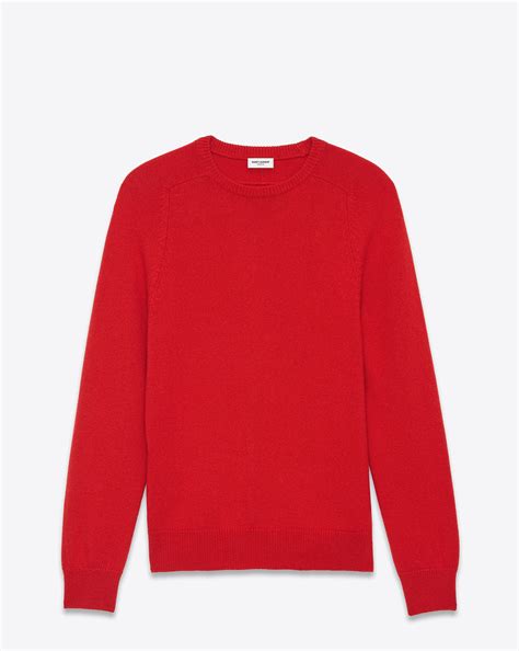 yves saint laurent variation line crew neck sweater|saint laurent cashmere sweater.